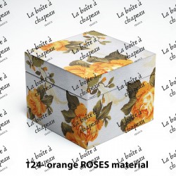 Boîte carrée - Orange roses...