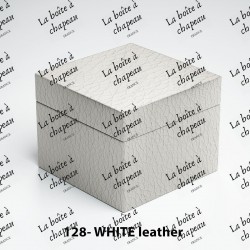 Boîte carrée - White leather
