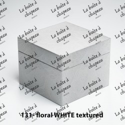 Boîte carrée - Floral white...