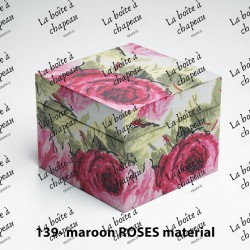 Boîte carrée - Maroon roses...