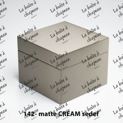 Boîte carrée - Matte cream...