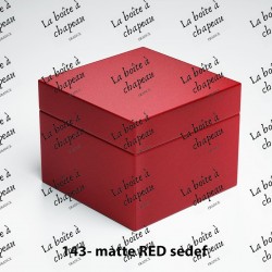 Boîte carrée - Matte red sedef