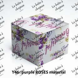 Boîte carrée - Purple roses...