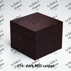Boîte carrée - Dark red carpet