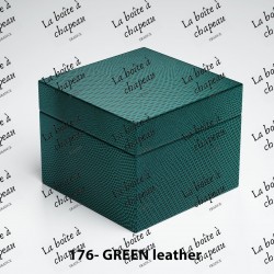 Boîte carrée - Green leather