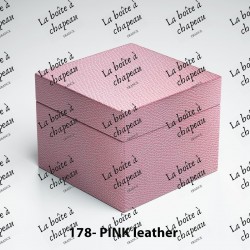 Boîte carrée - Pink leather