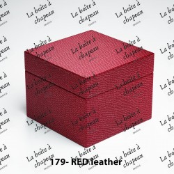Boîte carrée - Red leather