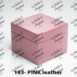 Boîte carrée - Pink leather