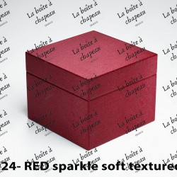 Boîte carrée - Red sparkle...