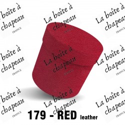 Boîte à chapeau - Red leather