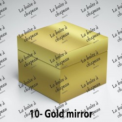 Boîte carrée - Gold mirror