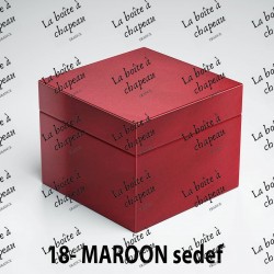 Boîte carrée - Maroon sedef