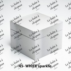 Boîte carrée - White sparkle