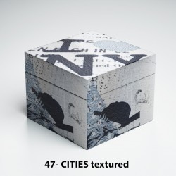 Boîte carrée - Cities textured