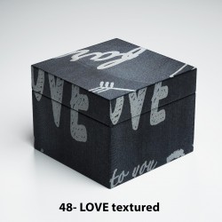 Boîte carrée - Love textured