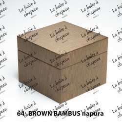 Boîte carrée - Brown bambus...