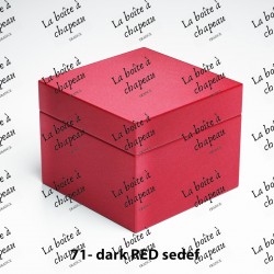 Boîte carrée - Dark red sedef