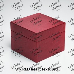 Boîte carrée - Red heart...
