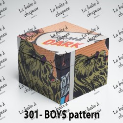 Boîte carrée - Boys pattern