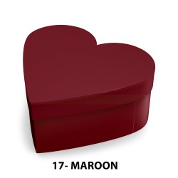 Boîte en cœur - Maroon