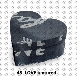 Boîte en cœur - Love textured