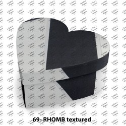 Boîte en cœur - Rhomb textured
