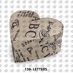 Boîte en cœur - Letters